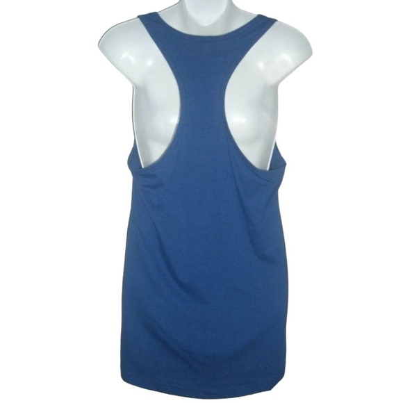 Next Level Tank Top Blue Racerback Rooster Funny Comedy Summer Retro Plus 2X XXL - Picture 2 of 8